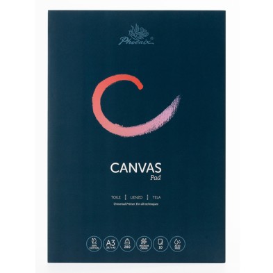 Materiais Belas Artes - Bloco Canvas Pad, grão médio, A3 280 gr. 10 f. Phoenix | totenart.com