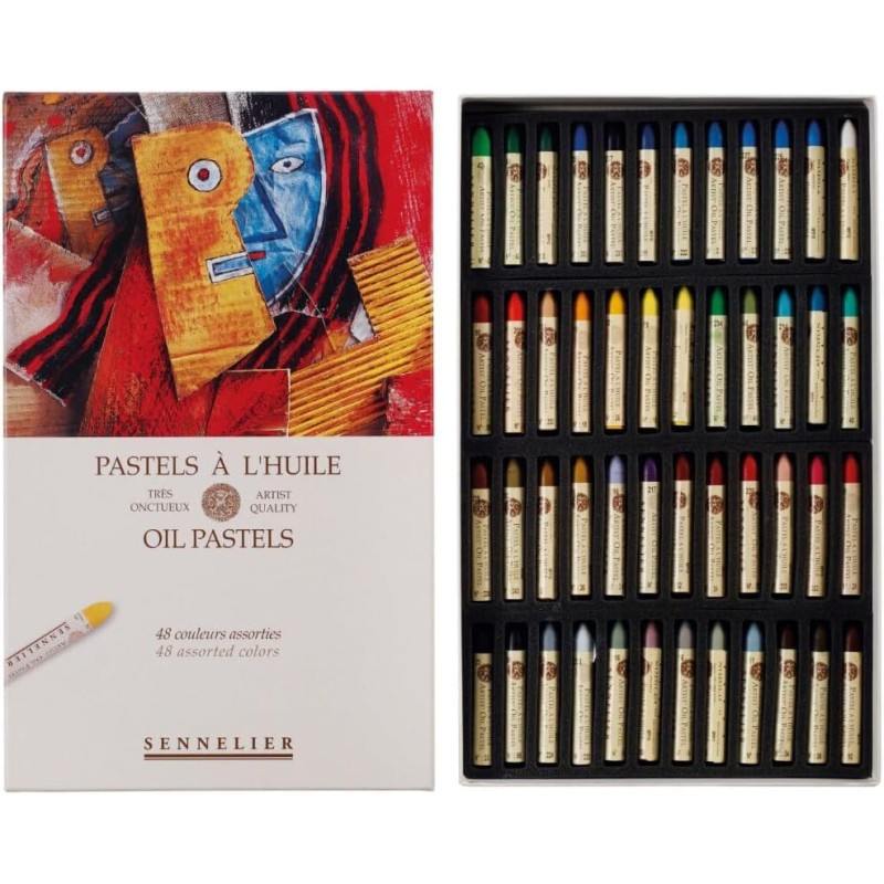 Materiais Belas Artes - Estojo Pastel al Oleo Sennelier 48 cores, Set Universal | totenart.com