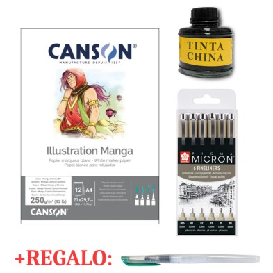 Materiais Belas Artes - Kit Inktober Totenart | totenart.com