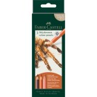 Conjunto criativo 3 lápis Polychromos Faber-Castell Aranha: caixa do conjunto, com desenho de uma aranha