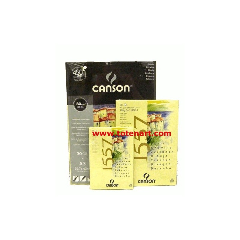Materiais Belas Artes - 1557 Canson (Bloco colagem), 30 f., 180 gr., 21x29.7 cm. | totenart.com