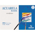 Materiais Belas Artes - Basik Aquarela, (minipack) 6 f., 370 gr., 42x29,7cm (A3) | totenart.com