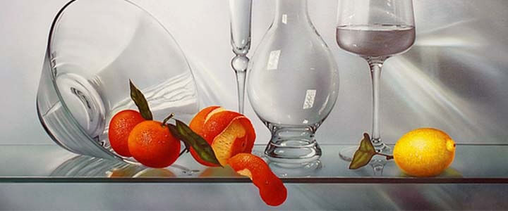 Como desenhar óleo em vidro