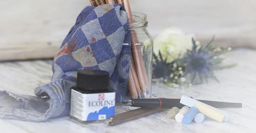 Como misturar pastel a óleo e aguarela