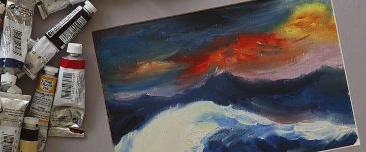 Como é o papel para óleo Arches?