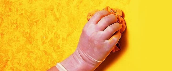 Como pintar com efeito drapeado