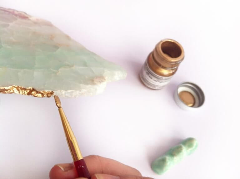 Como simular folha de ouro com ouro líquido 1 oro liquido tutorial totenart 768x574 1