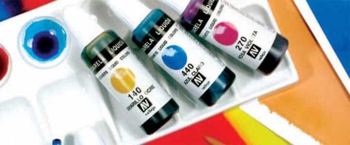 Como pintar com aguarelas líquidas Vallejo