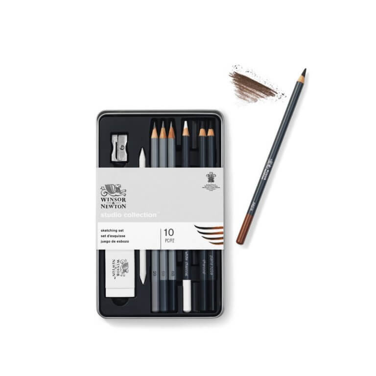 Lápis Studio Collection da Winsor and Newton 3 totenart sketching 1 768x768 1