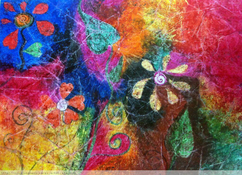 Cera e aguarela: reservas com craiões