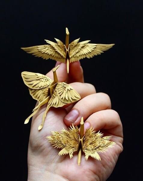 Os incríveis 1000 grous de Origami 4 totenart 1000 grullas de papel 5