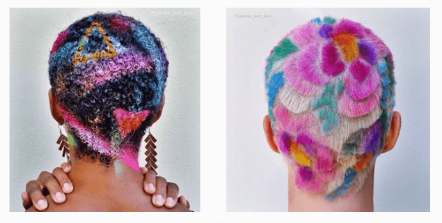 Estêncil para cabelo