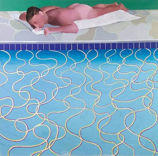 David Hockney, o artista mais bem pago 4 Totenart hockney sunbather 768x759 1