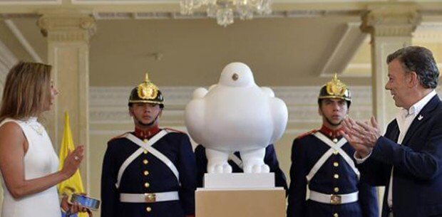A pomba da paz de Botero