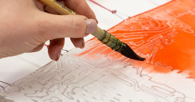 Como usar gutta para têxtil