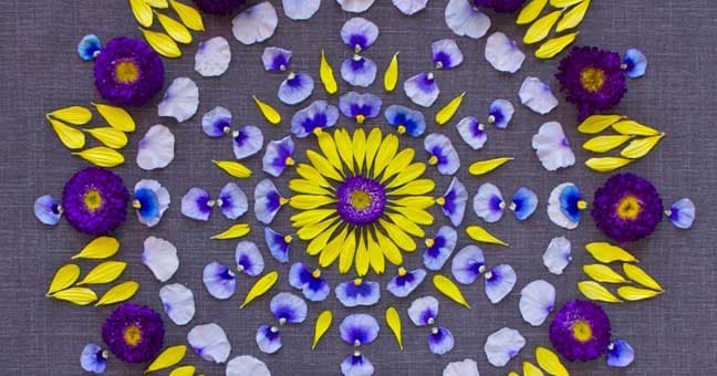 Kathy Klein e as mandalas de flores