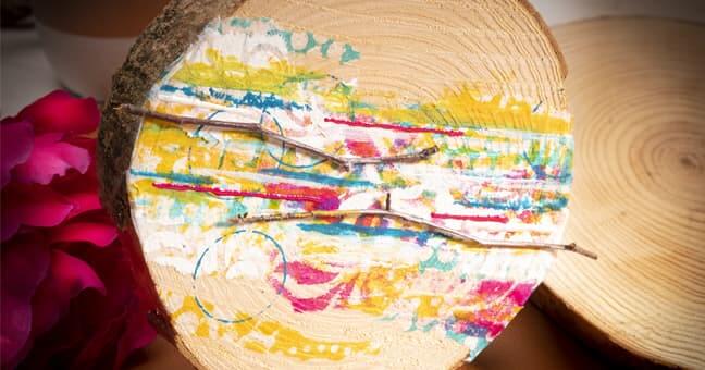 Como pintar aguarela sobre madeira