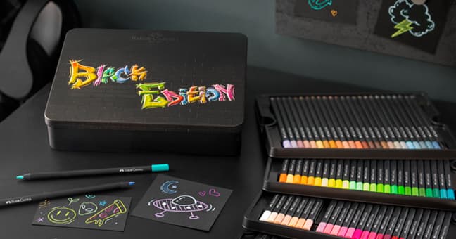 Lápis de cor Black Edition de Faber Castell