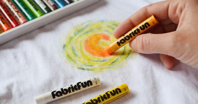 Como usar os pastéis têxteis Fabric Fun de Pentel