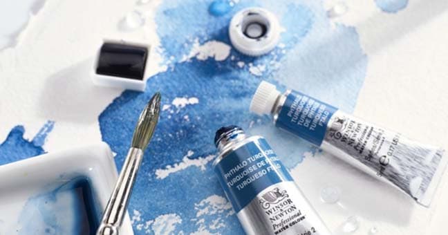 Aguarelas Winsor and Newton: gamas e caraterísticas