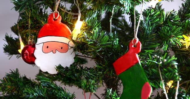 Como fazer decorações de Natal com pasta DAS