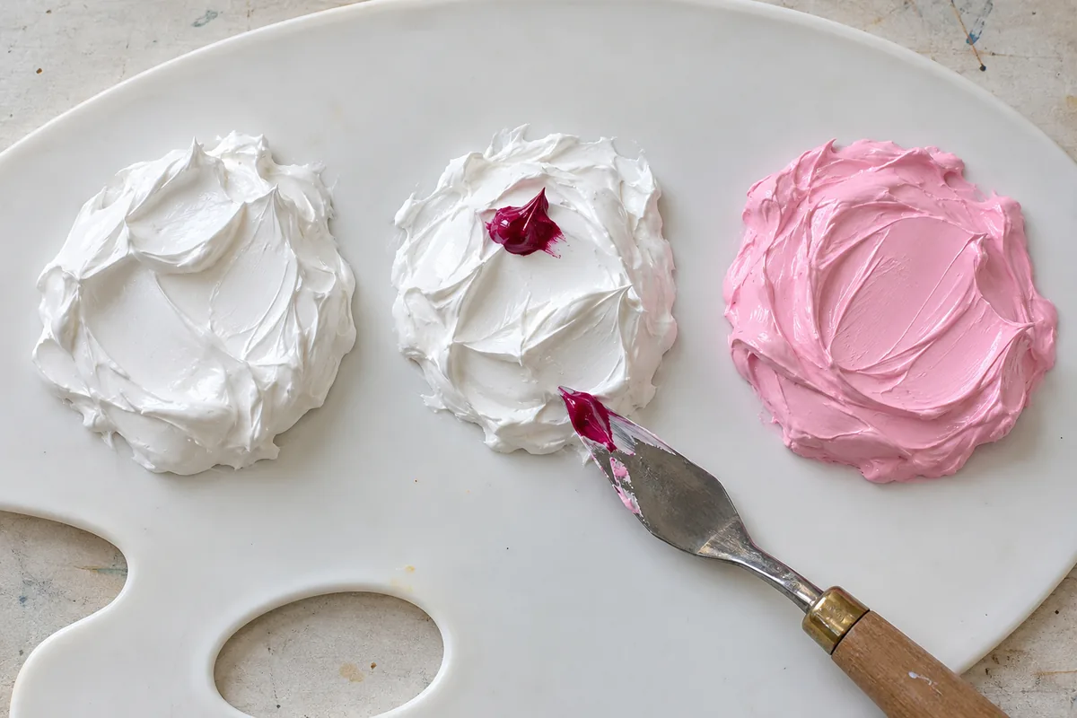 Como fazer a cor rosa passo a passo com tinta, totenart